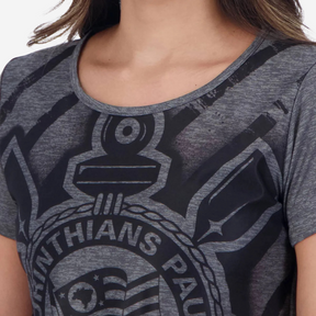 Camisa Corinthians Fio Tinto Shadow Feminina